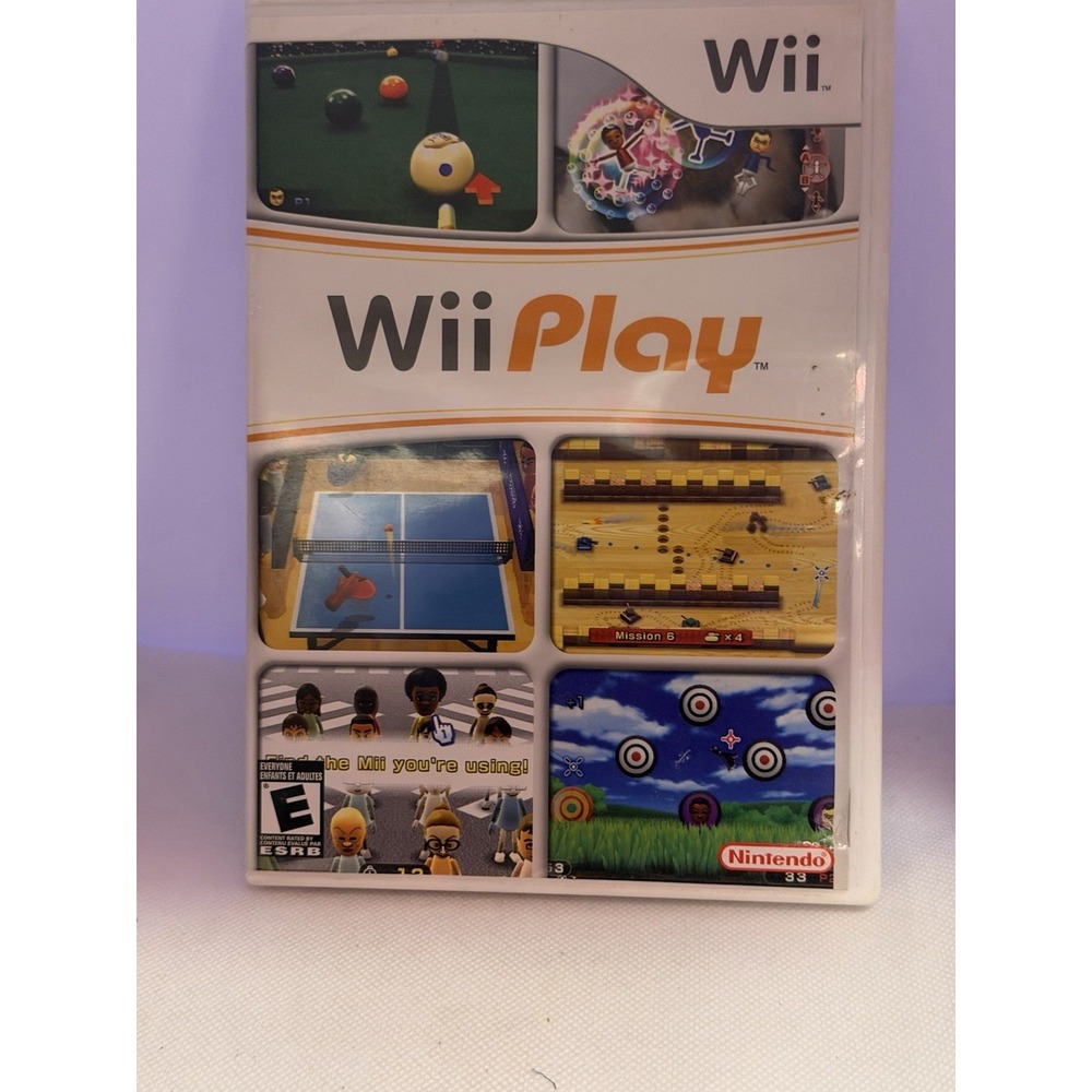 Wii Play Nintendo Wii Sports Game Disc, Case and Manual! TESTED